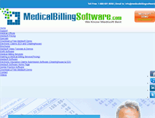 Tablet Screenshot of medicalbillingsoftware.com